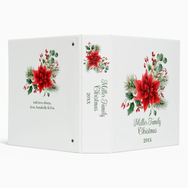Classeur Fleur de Noël (Arrière-plan)