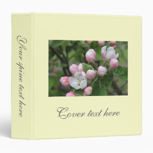 Classeur fleur de pomme et feuilles verts
