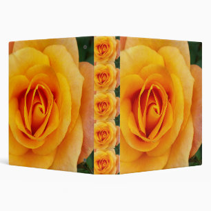 Classeur fleur de rose jaune