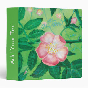 Classeur Fleur de Rose rose sauvage