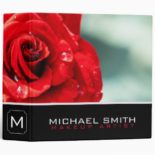 Classeur Fleur de rose rouge