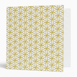 Classeur Fleur de vie / Blume des Lebens - motif d'or