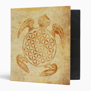 Classeur Fleur de vie / Blume des Lebens - pierre de tortue