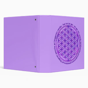 Classeur Fleur de Vie - Moola Mantra - violet