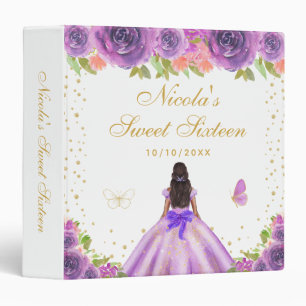 Classeur Fleur Pourpre Sombre Princesse Douze Ans Fête d'an
