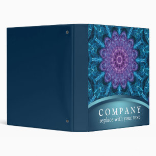 Classeur Fleur pourpre spirituelle Mandala