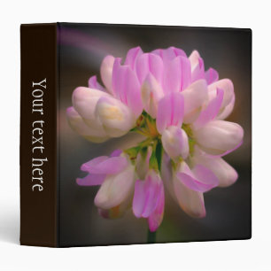 Classeur Fleur Rose Et Blanc Gros Plan Personnalisé