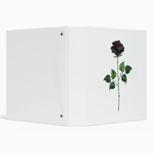Classeur Fleur rose noire