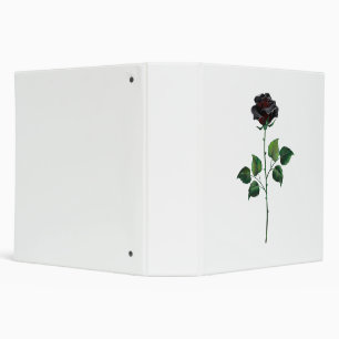Classeur Fleur rose noire
