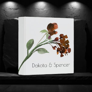 Classeur Fleur sauvage   Terracotta Orange Bohème Album pho