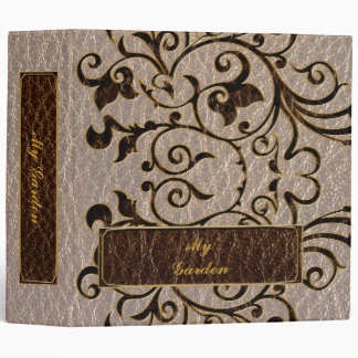 Classeur Fleur simili cuir 2 molle