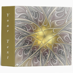 Classeur Fleurir avec un texte fractal abstrait moderne en