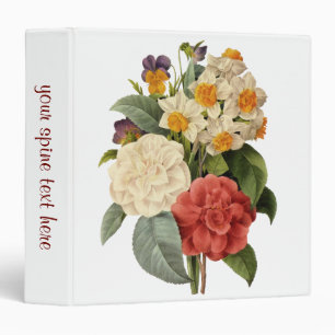Classeur Fleurs anciennes, camélias et narcisses, Redoute