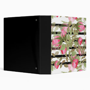 Classeur Fleurs aquarelles sans couture roses roses floraux