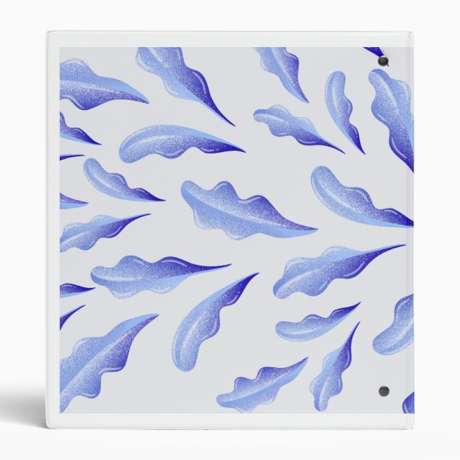 Classeur fleurs bleues (Dos)
