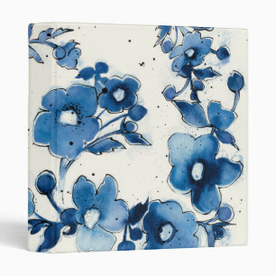 Classeur Fleurs bleues indépendantes