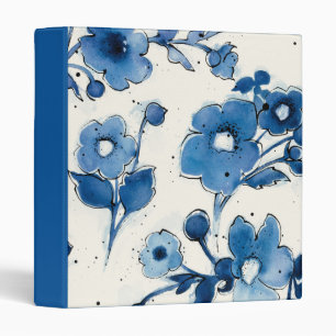Classeur Fleurs bleues indépendantes