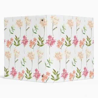 Classeur Fleurs botaniques imprimés style cottage tradition