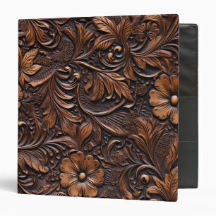 Classeur Fleurs Brown Western Cowgirl