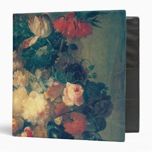 Classeur Fleurs dans un vase avec le nid d'un oiseau