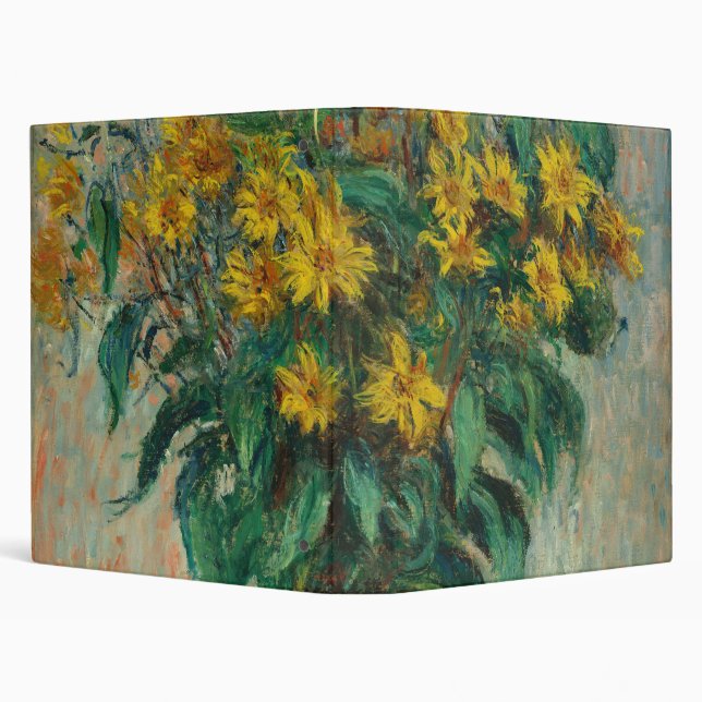Classeur Fleurs d'artichauts de Jérusalem - Claude Monet (Arrière-plan)