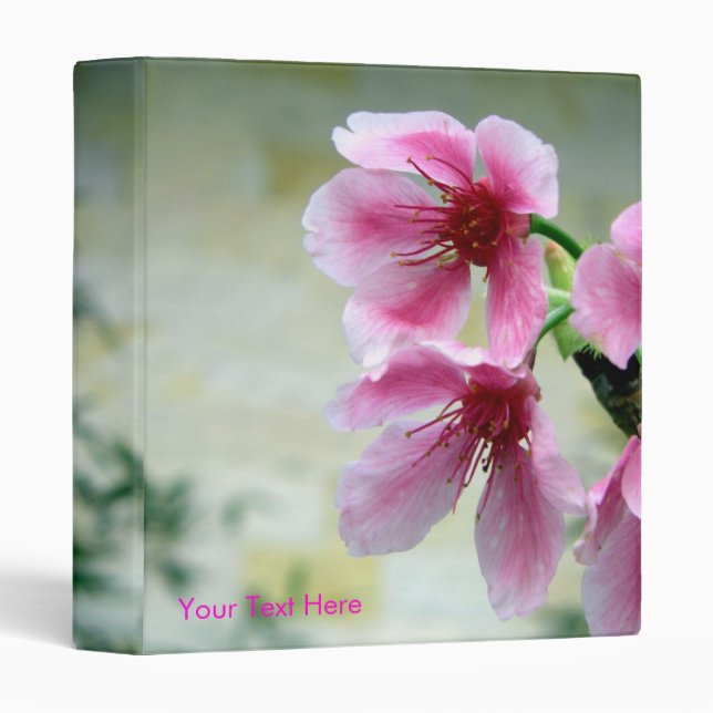 Classeur Fleurs de cerisier/classeur d'Oriental-Contact (Devant/Côté)