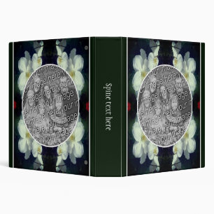 Classeur Fleurs de clématite blanche Cadre Créez votre prop