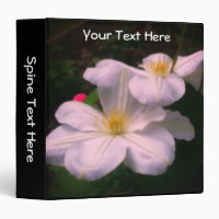 Fleurs de clématite blanches personnalisées