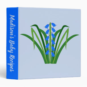 Classeur Fleurs de Jacinthe Bleue pour Garçon Bébé Recette