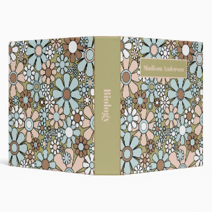 Classeur Fleurs de Jardin Retro Super 60s les années 70 Avo