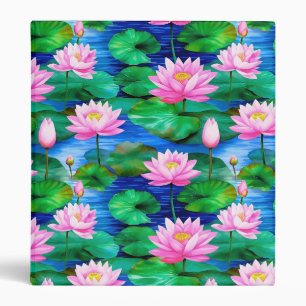 Classeur Fleurs de Lotus roses sur un étang