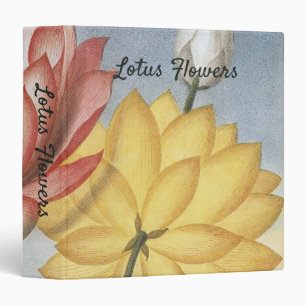 Classeur Fleurs de Lotus Vintage, Le Haricot Égyptien Sacré
