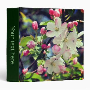 Classeur Fleurs de pommier en gros plan personnalisées