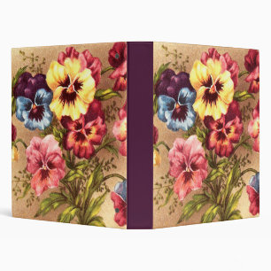 Classeur Fleurs de Printemps Vintage