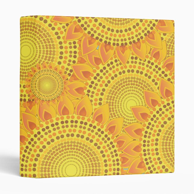 Classeur Fleurs de soleil (Devant/Côté)