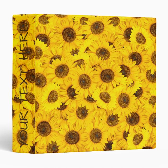 Classeur Fleurs de soleil (Devant/Côté)
