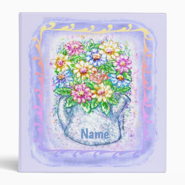 Classeur Fleurs d'eau (Devant)