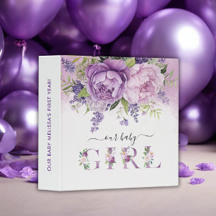 Classeur Fleurs du jardin nouveau-né Baby Girl Album photo