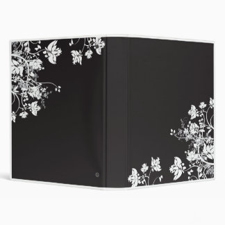 Classeur Fleurs élégantes B/W
