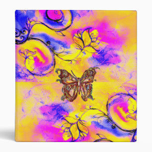 CLASSEUR FLEURS ET BUTTERFLITS BLANCS
