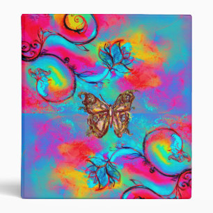CLASSEUR FLEURS ET BUTTERFLITS BLANCS