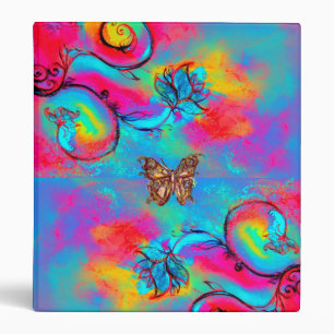 CLASSEUR FLEURS ET BUTTERFLITS BLANCS
