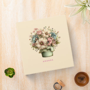 Classeur Fleurs Fantaisistes dans un Pot de Fleurs Mignon
