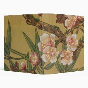 Classeur Fleurs Japonaises Asiatiques Fleur de Cerisier Vin