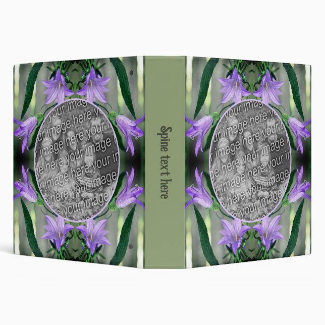 Classeur Fleurs Lys Violettes Délicieuses Ajoutez Votre Pro (Arrière-plan)