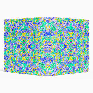 Classeur Fleurs printanières abstraites et colorées