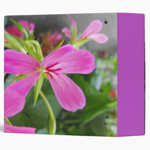 Classeur fleurs roses