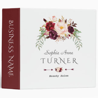 Classeur Fleurs roses de Bourgogne modernes Marque d'entrep