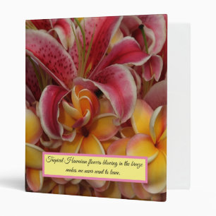Classeur Fleurs tropicales