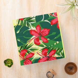 Classeur Fleurs tropicales et feuilles